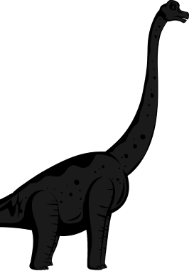 Dinosaur silhouette